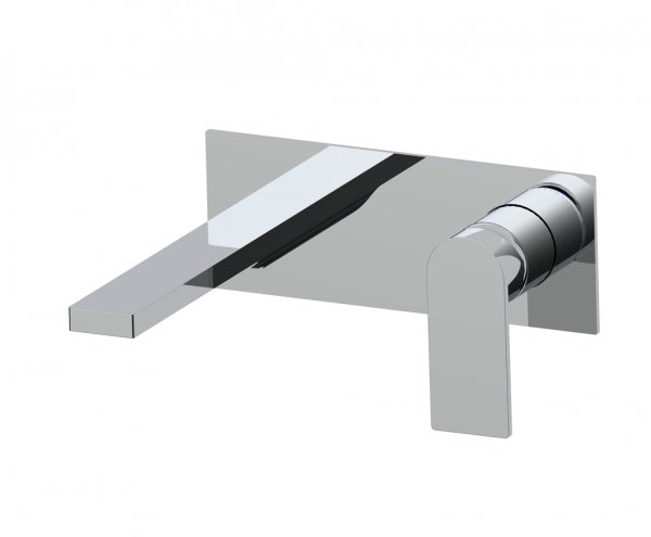 AQG Bateria umywalkowa podtynkowa Alpha One z wylewką SQ, Chrom 01ALC170CR