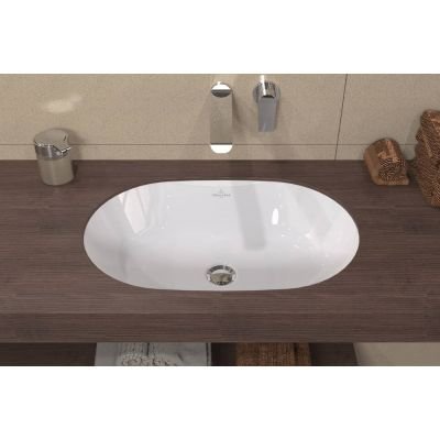 Villeroy &amp; Boch Architectura umywalka 57x37,5 cm podblatowa owalna CeramicPlus Weiss Alpin 5A7660R1 