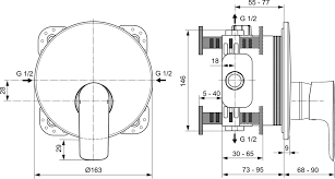 Ideal Standard Connect Air Jednouchwytowa bateria wannowo-prysznicowa podtynkowa chrom A7034AA