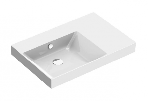 Catalano ZERO 75x50 L umywalka lewa komora b/o z kompletem mocowań 175SZEUP00/0120790001