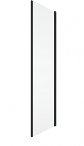 Ronal ścianka boczna 70x200 cm, szkło Durlux 200, profile BLACK LINE czarny mat TOPF20700622