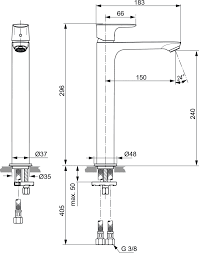 Ideal Standard Connect Air Jednouchwytowa bateria umywalkowa wysoka chrom A7027AA