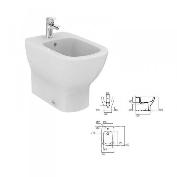 Ideal Standard TESI tesi bidet stojący T456901 