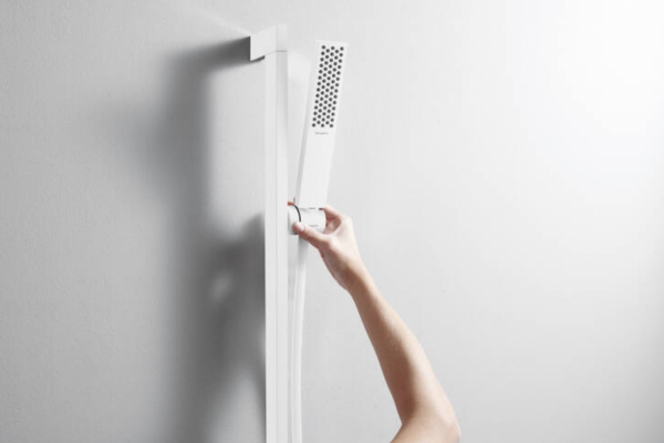 Hansgrohe Pulsify E Zestaw prysznicowy 100 1jet EcoSmart z drążkiem 90 cm biały mat 24381700