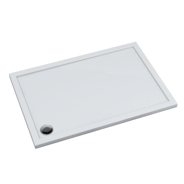 Schedline Brodzik akrylowy Sharper 90x180x4,5 cm, prostokątny z odpływem w narożniku, Gwarancja 7 lat 3S.S1P-90180