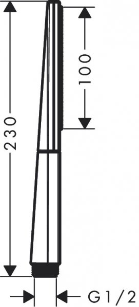 Hansgrohe Rainfinity Słuchawka prysznicowa czarny chrom szczotkowany 26866340