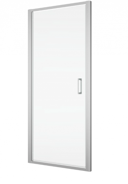 Ronal drzwi wahadłowe jednoczęściowe 100x200 cm, szkło Durlux 200, profile srebrny mat TLSP1000122