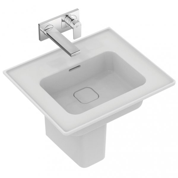 Ideal Standard Strada II Umywalka wisząca lub meblowa 54x46 cm z otworem na baterię, biała T363201