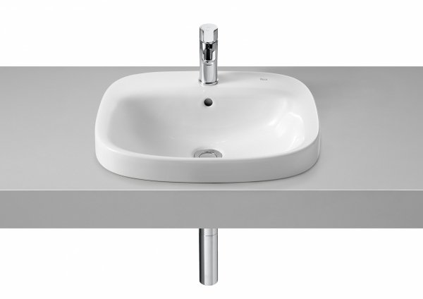 Roca Debba Umywalka wpuszczana w blat 50x41 cm biała A32799M000