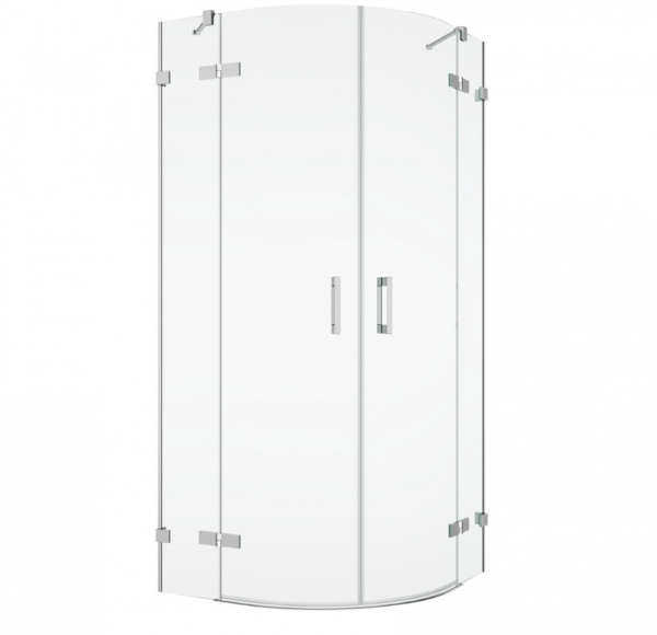 Ronal Sanswiss kabina półokrągła z drzwiami dwuczęściowymi 75-120x200 cm, szkło przezroczyste, profile chrom PU4P55SM11007