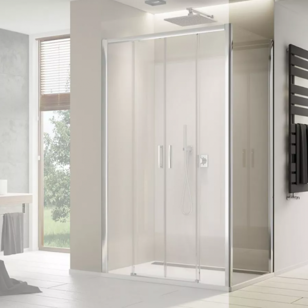 Ronal Top Line S ścianka prysznicowa 90x200 cm boczna do drzwi srebrny połysk TOPF20905007