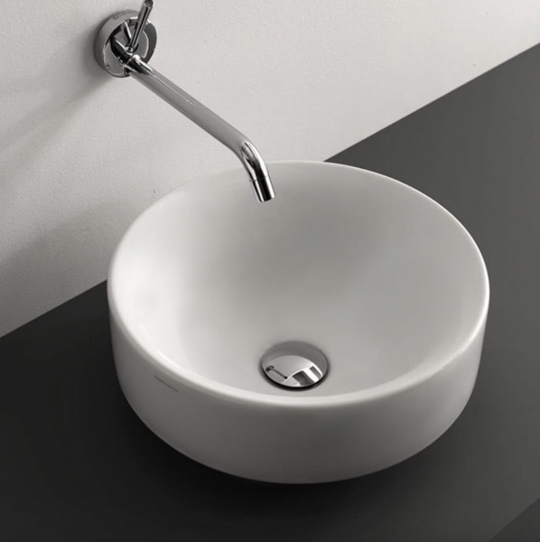 KERASAN NOLITA UMYWALKA NABLATOWA/ WPUSZCZANA W BLAT BIANCO MATT 45cm 355730