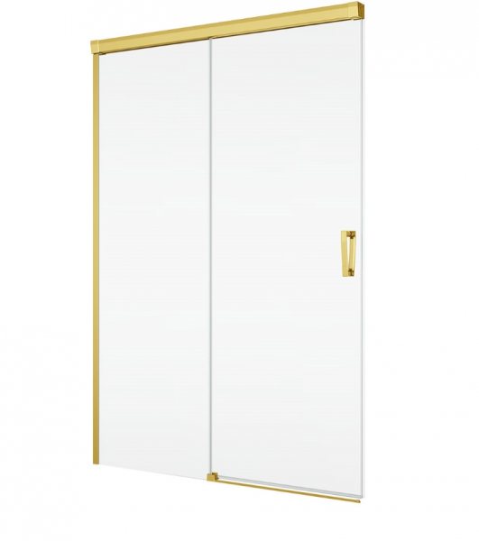 Ronal Sanswiss drzwi rozsuwane dwuczęściowe prawe 160x200 cm, szkło przezroczyste, profile GOLD LINE złoty CAS2D1601207