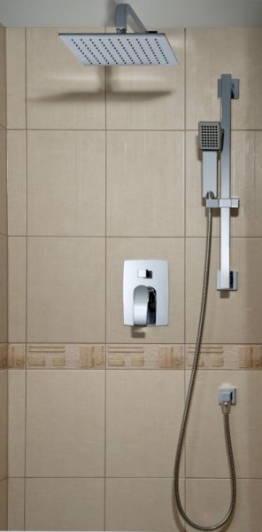 Omnires Murray zestaw prysznicowy podtynkowy z drążkiem SYSMU13ACR 