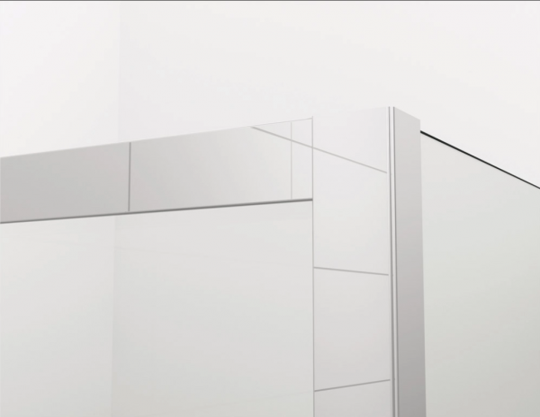 Ronal Sanswiss ścianka boczna do kabiny pięciokątnej 100,1-160x0-200 cm, szkło satyna, profile chrom PUT51PSM21049