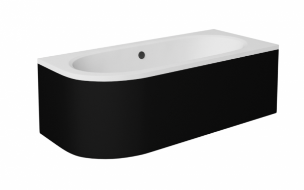 Besco Avita Black obudowa do wanny czarny mat OAV170NSC