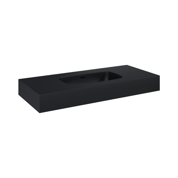 Elita UMYWALKA DIMPLE 100 ścienna MARMUR BLACK MATT 168863 / RE041000027160