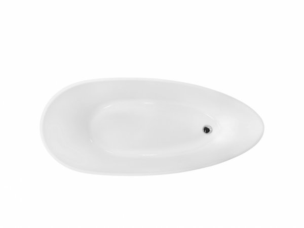 Besco Goya Matt wanna wolnostojąca biały mat 170 + klik-klak chrom WMMB170G