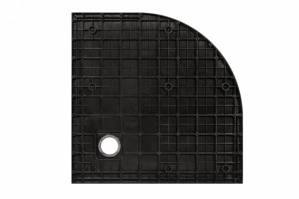 Besco Vexo Marble Black brodzik półokrągły 90 VMB9090P