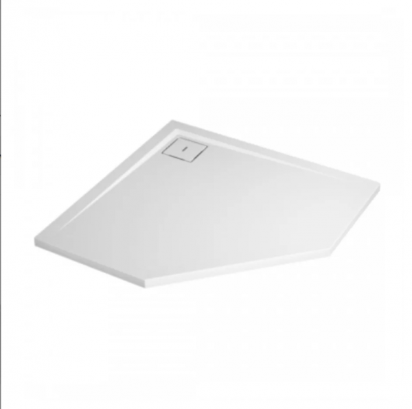 Ronal Sanswiss Livada brodzik pięciokątny 90x90 cm konglomeratowy biały W20563609004