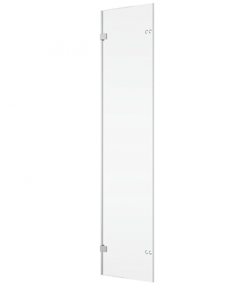 Ronal Sanswiss ścianka boczna do kabiny pięciokątnej 100,1-160x200 cm, szkło pas satynowy poziomy, profile chrom PUT52SM11051