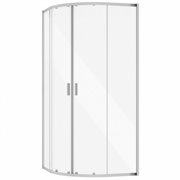 Besco Zarya Chrom kabina półokrągła 80 + brodzik Axim 80 ZCAX80190