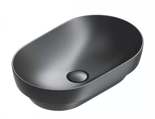 Catalano Sfera umywalka 55x35 cm owalna czarny mat 15535ASFNS/0524550022