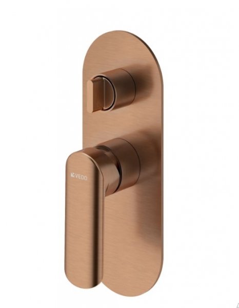 Vedo Aletta Rosso Bateria wannowo-natryskowa podtynkowa III 3-wyjściowa miedź szczotkowana VBA5017/SM