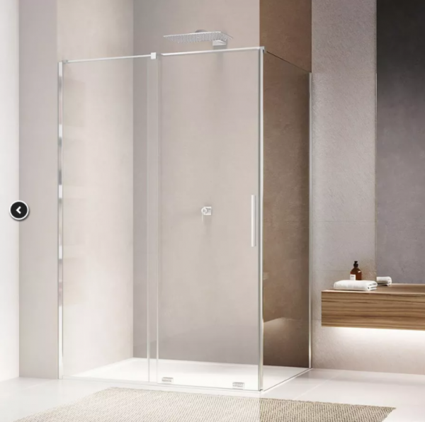 Ronal Sanswiss Amalia ścianka prysznicowa 90 cm boczna do drzwi srebrny połysk D35F30905007