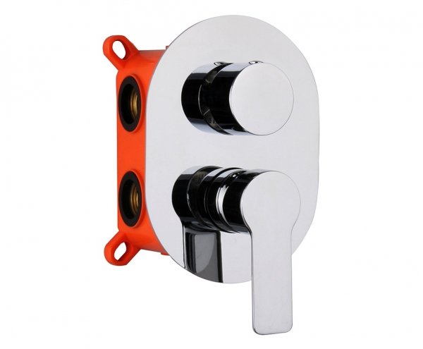 AQG Bateria prysznicowa podtynkowa 2-drożna Sky Chrom 01SKY351CR