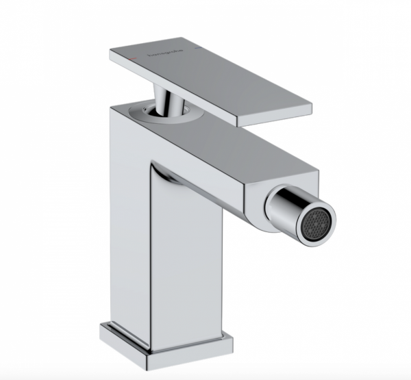 Hansgrohe Tecturis E Jednouchwytowa bateria bidetowa z kompletem odpływowym chrom 73200000
