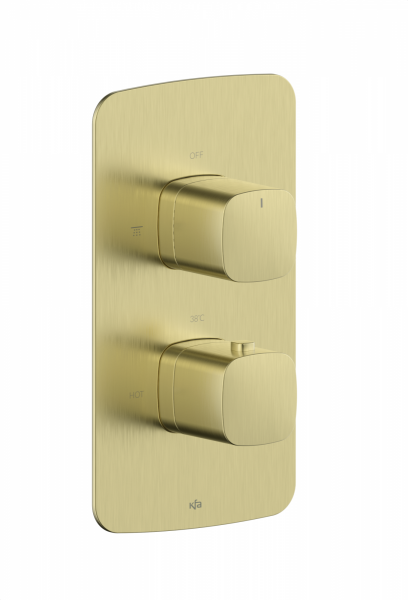 KFA MALAGA BRUSHED GOLD bateria termostatyczna podtynkowa złoto szczotkowane 575900131