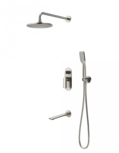 Vedo Aletta Argento Kompletny system wannowo-natryskowy podtynkowy I nikiel szczotkowany VBA5231/30/SN