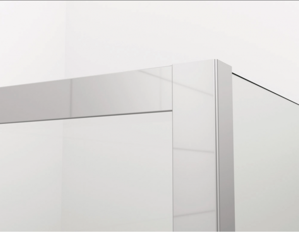 Ronal ścianka boczna 75x200 cm, szkło przezroczyste, profile Srebrny połysk ANT107505007