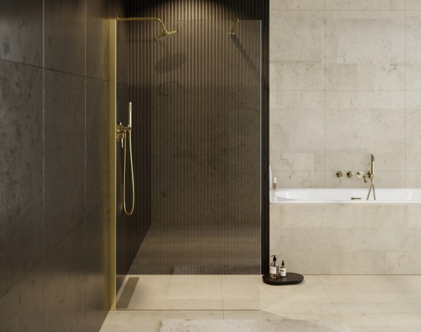 Besco Eco-n Gold Kabina prysznicowa walk-in 100x195 ENG100195C