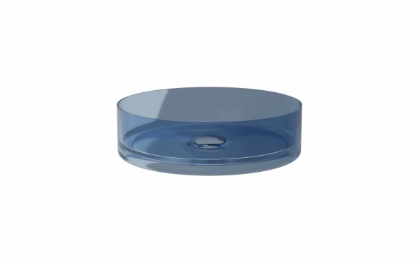 Besco Enya Ocean Breeze umywalka nablatowa + maskownica biała UME36OBW
