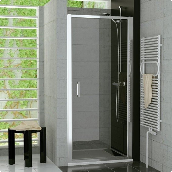 SanSwiss Top-Line drzwi jednoczęściowe 60-90cm profil połysk szkło Satyna TOPPSM15049