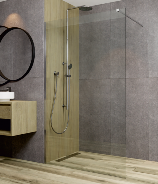 JELLOW FUJI ŚCIANKA WALK-IN 120/200, CHROM OPTIC, SZKŁO CZYSTE // KNG.KN-01-W-00-120