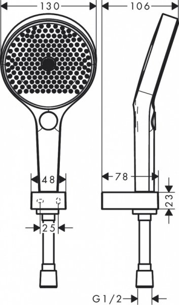 Hansgrohe Rainfinity Zestaw prysznicowy 130 biały matowy 26852700