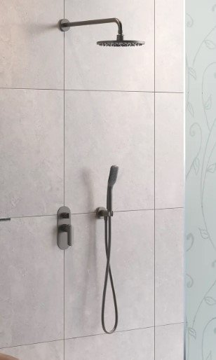 Vedo Aletta Grafite Kompletny system natryskowy podtynkowy III grafit VBA5223/25/SG