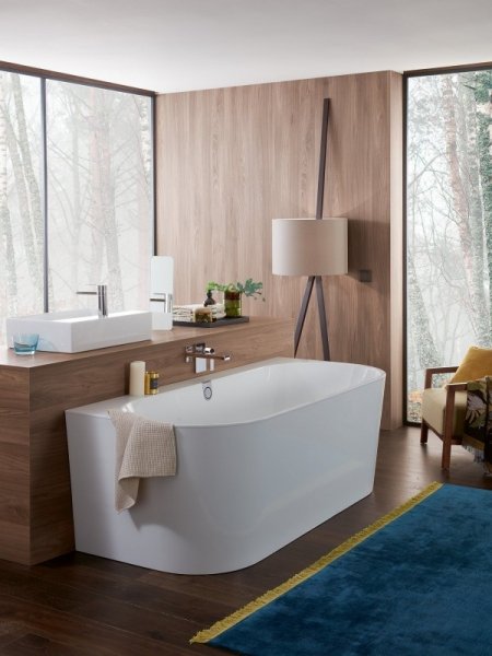 Villeroy &amp; Boch Oberon 2.0 Duo Wanna przyścienna 180x80 cm biała UBQ180OBR9CD00V01