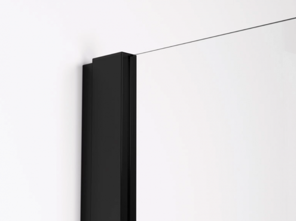 Ronal ścianka boczna 70x200 cm, szkło Durlux 200, profile BLACK LINE czarny mat TOPF20700622