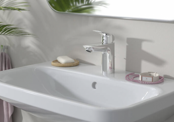 Hansgrohe Logis Jednouchwytowa bateria umywalkowa 100 z kompletem odpływowym z cięgłem chrom 71100000