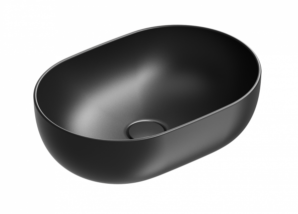 Catalano SFERA umywalka nablatowa 50x35 h=16 cm czarny mat 0522500022