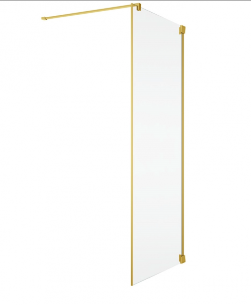 Ronal Sanswiss ścianka boczna 110x200 cm, szkło przezroczyste, profile GOLD LINE złoty CAT11101207