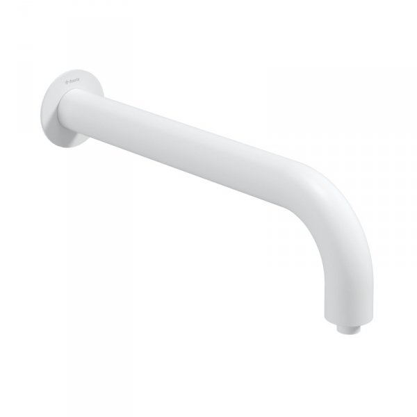 Deante Silia Wylewka prysznicowa ścienna - 380 mm - bianco biały mat NQSA41K
