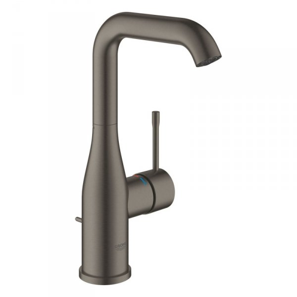 Grohe Essence Bateria umywalkowa z korkiem brushed hard graphite 24174AL1