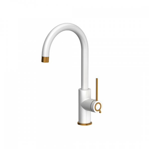 QUADRON Bateria kuchenna  JODIE Q LINE SLIM SteelQ snow white/Nano PVD miedź 3623511WHMPVDC1