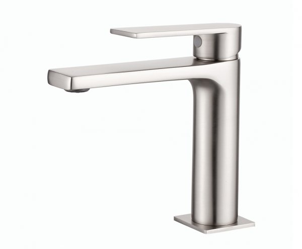 AQG Bateria umywalkowa Alpha Satynowy nikiel 01ALP100NI