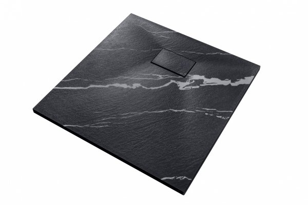 Besco Vexo Marble Black brodzik 80 VMB8080K